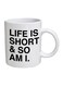 Ceramic Coffee Mug With Funny Quotes Design White 10cm