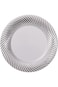 50pcs Silver Disposable Dinnerware Set &ndash; 7/9/10" Plates &amp; 4/7" Bowls, Ideal for Guests &amp; Outings
