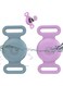 Waterproof Airtag Dog Collar Holder Compatible with Apple AirTag, Silicone Waterproof Air Tag Case for Dog Collar, Anti-Lost AirTag Holder for Pet Cat Dog GPS Tracker (2 Pack,Light Blue &amp; Purple)