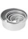 TOMVAES Cake Pan, Aluminum Alloy Round Cake Mould, Chiffon Cake Baking Pan, 5-Piece Set Cake Baking Round Mold, Professional Bakeware with Removable Bottom
