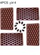 D 55 Cavity Mini Coffee Beans Silicone Candy Mold Coffee Bean Shaped Candy Mold For DIY Cake Decoration Set of 4