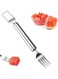 UMUACCAN Stainless Steel Fruit Cutter,New Portable Watermelon Fork Slicer Cutter Melon Cube Cutter Watermelon Fork Slicer Cutter Slicer Tool Quickly Fruit Forks Slicer,Home Kitchen Gadget