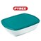 Pyrex Cook&amp;Store 400ml Rectangular Roaster with Lid for Versatile Cooking and Storing