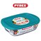 Pyrex Cook&amp;Store 400ml Rectangular Roaster with Lid for Versatile Cooking and Storing