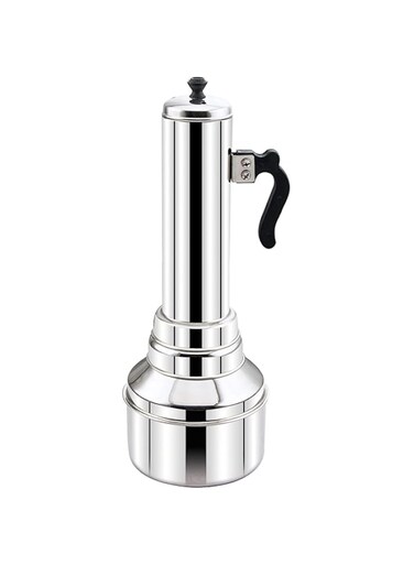 BLACKSTONE Stainless Steel Puttu Kudam, Puttu Maker with Steamer Plate, Puttu Vessel, Puttu Maker Pressure Cooker, Puttu Maker Steel, Silver