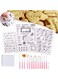 seven 19Pcs Alphabet Cake Stamp Tool Set - DIY Cookie Cutter Fondant Moulds for Handmade English Letters, Numbers, and Symbols - Baking Tools for Fondant, Biscuits, and Cakes