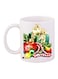 Gift Printed Coffee Mug White/Red/Green 11ounce