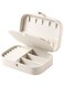 CASEGRACE Small Jewelry Box For Women Travel Jewelry Organizer Double Layer for Necklace Earring Rings Jewelry Holder Case