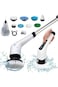 Electric Spin Scrubber, Cordless Power Bathroom Scrubber with 8 Replaceable Brush Heads, Adju