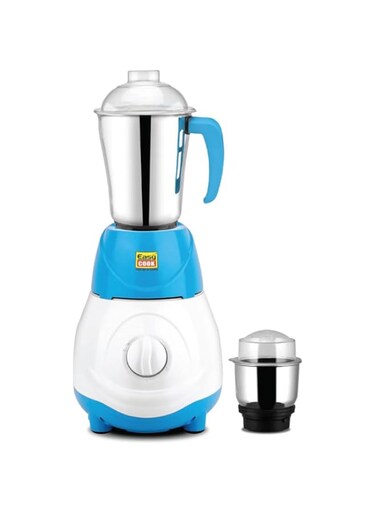 EASY COOK Beauty Plus 550 Watt Mixer Grinder   Multipurpose Heavy Duty Mixer Grinder with 2 Stainless Steel Jars (1L &amp; 250ml) - Stainless Steel Blades   3 Speed with Incher.