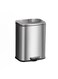 13L Stainless Steel Pedal Trash Can &acirc;&euro;&ldquo; Brushed Finish with Soft-Close Lid. Silver