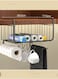 1Pcs Hanging Kitchen Under Shelf Storage Organizer Basket For Cabinet Add-on Space Rack Slide-In Wire Baskets For Laundry Pantry Desk Bookshelf Black