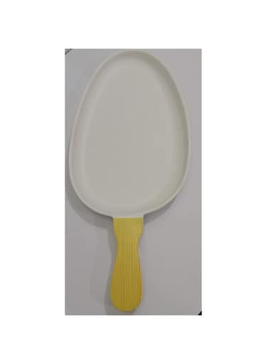 Harmony Melamine Horeca Oval Shape Plate With Handle White