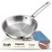 follow your imagination Futuretec Triply Stainless Steel Cookware Frypan - 1.6 Litre, 22 Cm / 2.5 Mm Thick/Skillet Fry Pan For Dosa, Omelette, Chilla/Induction, Gas Base / 5 Year Warranty