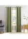 Sun Zero Easton Energy Saving Blackout Grommet Curtain Panel, 40" x 95", Sage Green