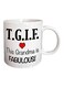 Ouote Printed Ceramic Mug White/Black/Red