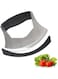 Salad Chopper Mezzaluna Knife with Protective Cover and Anti-Slip Handle Stainless Steel Chopper Vegetable Cutter Onion Chopper Mincing Knife Pizza Cutter