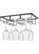 Wine Glasses Rack Under Cabinet Stemware Rack,Wine Glass Hanger Rack Wire Wine Glass Holder Storage Hange(3 Rows 1 Pack)
