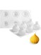 AFINSEA 3D Russian Tale Silicone Molds Baking Mousse Cake, French Dessert Mold for Pastry Chocolate, Reusable Non-Stick Easy Release Baking Molds(6-Cavity)