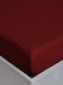 MAXQON Fitted Bed Sheet +2Pcs Pillow Covers, King Size 180x200+20cm, Color Maroon