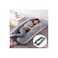 U-Shaped Pregnancy Body Pillow, Maternity Support Cushion, Grey.