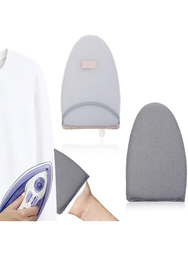 Kwakwak Garment Steamer Ironing Gloves with Finger Loop, Heat Resistant Waterproof Ironing Mitt Anti steam Glove Garment Steamer Accessories for Clothes (Grey)