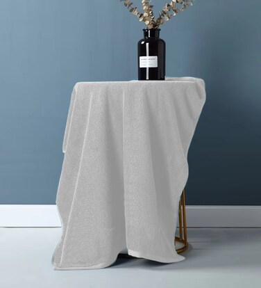 MAXQON Bath Towel - 100% Cotton 600 GSM Large Size (70x140cm) Highly Absorbent And Super Durable, Color White