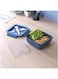 Cleany Genie Super Lock Square Wheat Straw Lunch Box With 2 Compartments 1000ml, Food Storage Container With Spoon and Fork