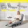 Convertible Folding Sofa Bed Chair with 5-Level Adjustable Backrest, Linen Fabric &amp; Pillow, Grey