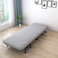 Convertible Folding Sofa Bed Chair with 5-Level Adjustable Backrest, Linen Fabric , Grey