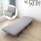 Convertible Folding Sofa Bed Chair with 5-Level Adjustable Backrest, Linen Fabric , Grey