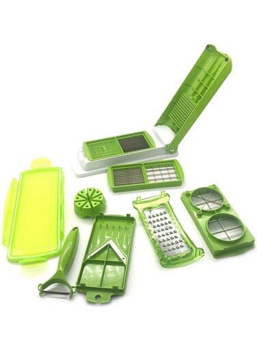 Vegetable Slicer With Peeler Green/White