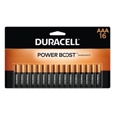 Duracell - Coppertop Aaa Alkaline Batteries - Long Lasting, All-Purpose Triple A Battery For Household And Business - 16 Count