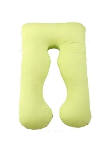 Shaped Full Body Pillow Cotton Green 120x80cm
