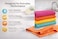 Bliss Casa Kitchen Towel Set (4 Pack, 16x20 Inch) - Cotton Dish Towels, Durable Cleaning Cloths, Highly Absorbent Durable Multipurpose Bar Towels &amp; Dish Cloths (Multi)