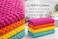 Bliss Casa Kitchen Towel Set (4 Pack, 16x20 Inch) - Cotton Dish Towels, Durable Cleaning Cloths, Highly Absorbent Durable Multipurpose Bar Towels &amp; Dish Cloths (Multi)