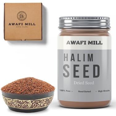 AWAFI MILL Natural Halim Seeds   Aliv Seeds   Cress Seeds - Premium Quality - Nutrient-Rich Superfood - Versatile Culinary Ingredient (Bottle of 50 gram / 1.7 Oz)