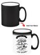 Color Changing Heat Sensitive Ceramic Mug, Image Revealed When HOT Liquid is Added! I love the world