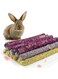 FDTY 15 pcs Natural Flowers Flavored Timothy Hay Sticks Rabbit Chew Toys Hamster Molar Snacks are Perfect Food Accessories for Bunny Guinea Pigs Rats Chinchillas Gerbils and Other Small Animals