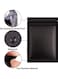 50-Piece Resealable Foil Pouch Set Black 7.9x5.5inch