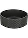 Trixie Wavy Pattern Ceramic Dog Bowl - BLACK/16CM