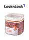Easy Grip Canister Square 1 L &acirc;&euro;&ldquo; One-Touch Lid, Transparent, Easy to Hold, Dishwasher Safe