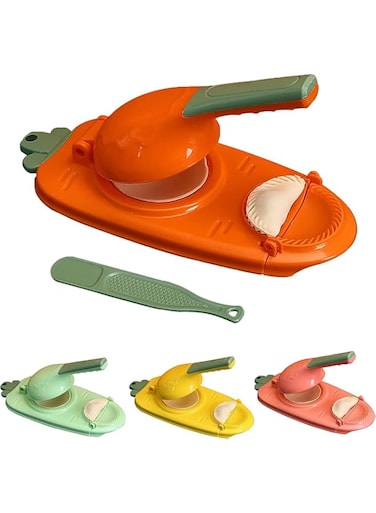 JIAVAXA New 2 in 1 Dumpling Maker, Dumpling Press, Dumpling Maker Machine, Multifunction Dumpling Mold Set, Dumplings Skin Artifact DIY Tool, Manual Dumpling Press Maker