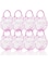 Azonee 8 Pack Plastic Storage Box, Small Plastic Box Mini Clear Storage Containers Plastic Beads Storage Containers for Beads, Crafts, Jewelry, Small Items for Kids (Bear)
