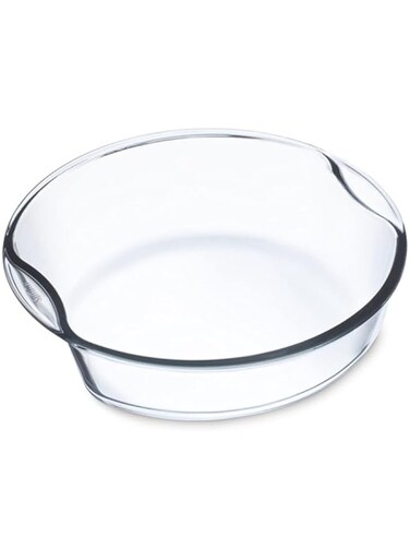 Simax Round Baking Dish, 2.5 Litre Capacity, Clear
