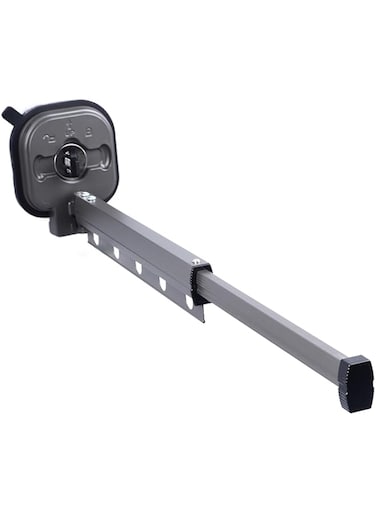 BusoTh Wall Mounted Clothes Drying Rack Retractable Laundry Dryer Collapsible for Balcony Space Saving (1 Fold Grey)