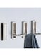 Tazweeq 4Pcs Foldable Coat Hooks, Heavy Duty Metal Hooks with Folding Storage Foldable Wall Hooks for Entryway Bathroom Kitchen Bags Towels Closet, (Brushed Nickel)