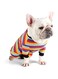 SYOSI Dog Surgical Recovery Suit Rainbow Color Anti- licking Dog Abdominal Wounds Bandages Post- Operative Onesie for E-Collar Dogs Cats After Surgery Colorful