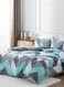 Home King Size 6 Piece Geometric Design Duvet Cover Set.