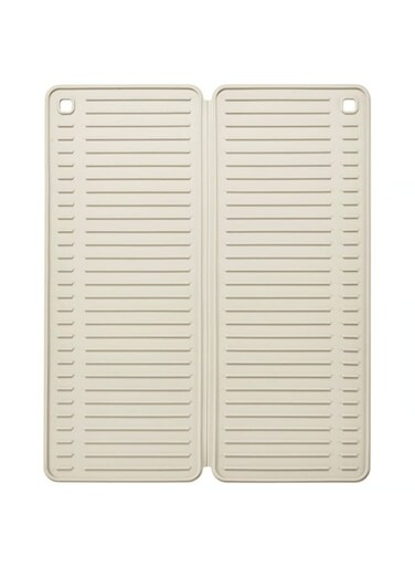 Dish Drying Mat, Foldable, Beige, 51x42 cm